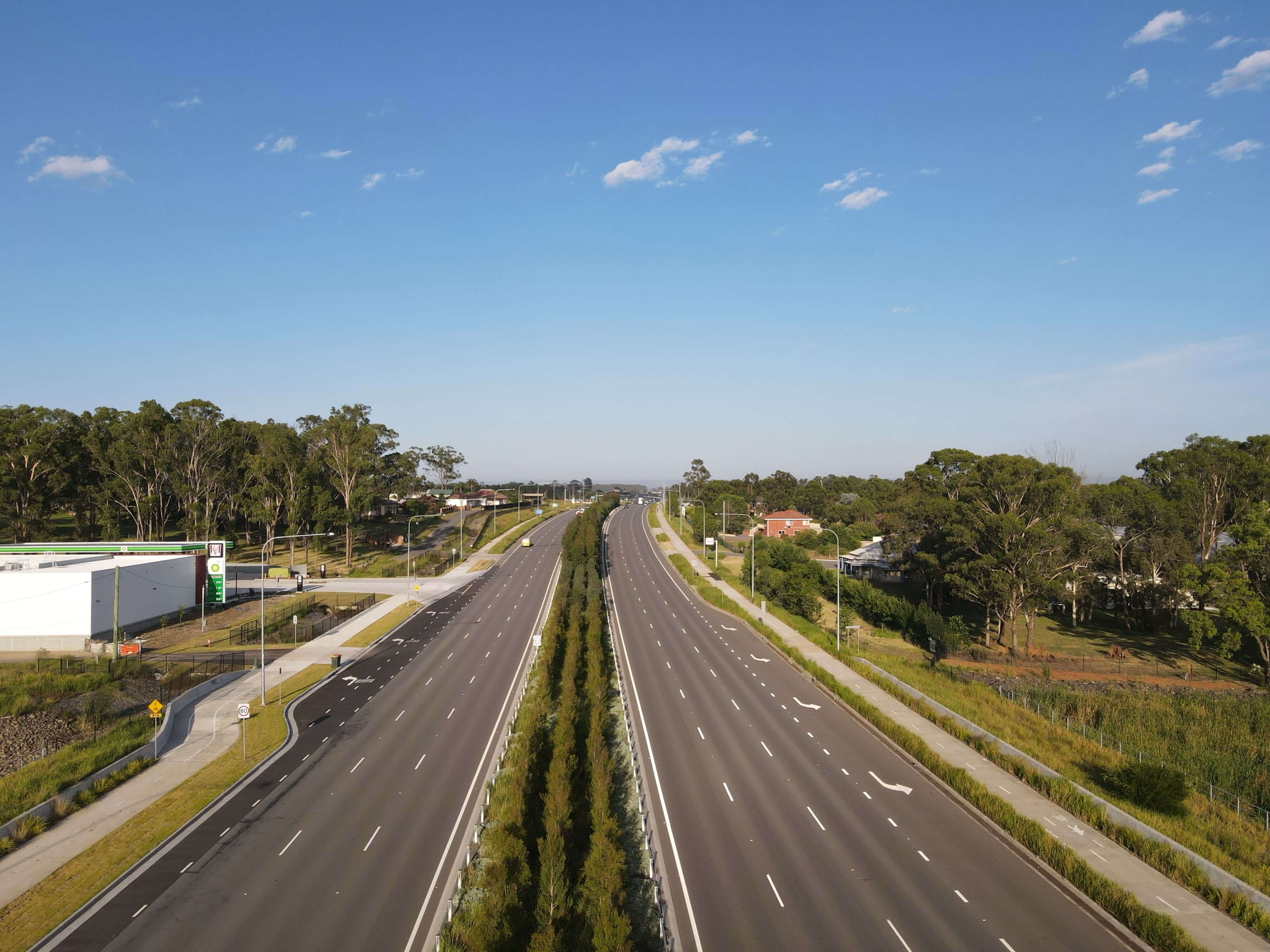 Highway corridor planting — civil landscaping in NSW by MB Landscaping