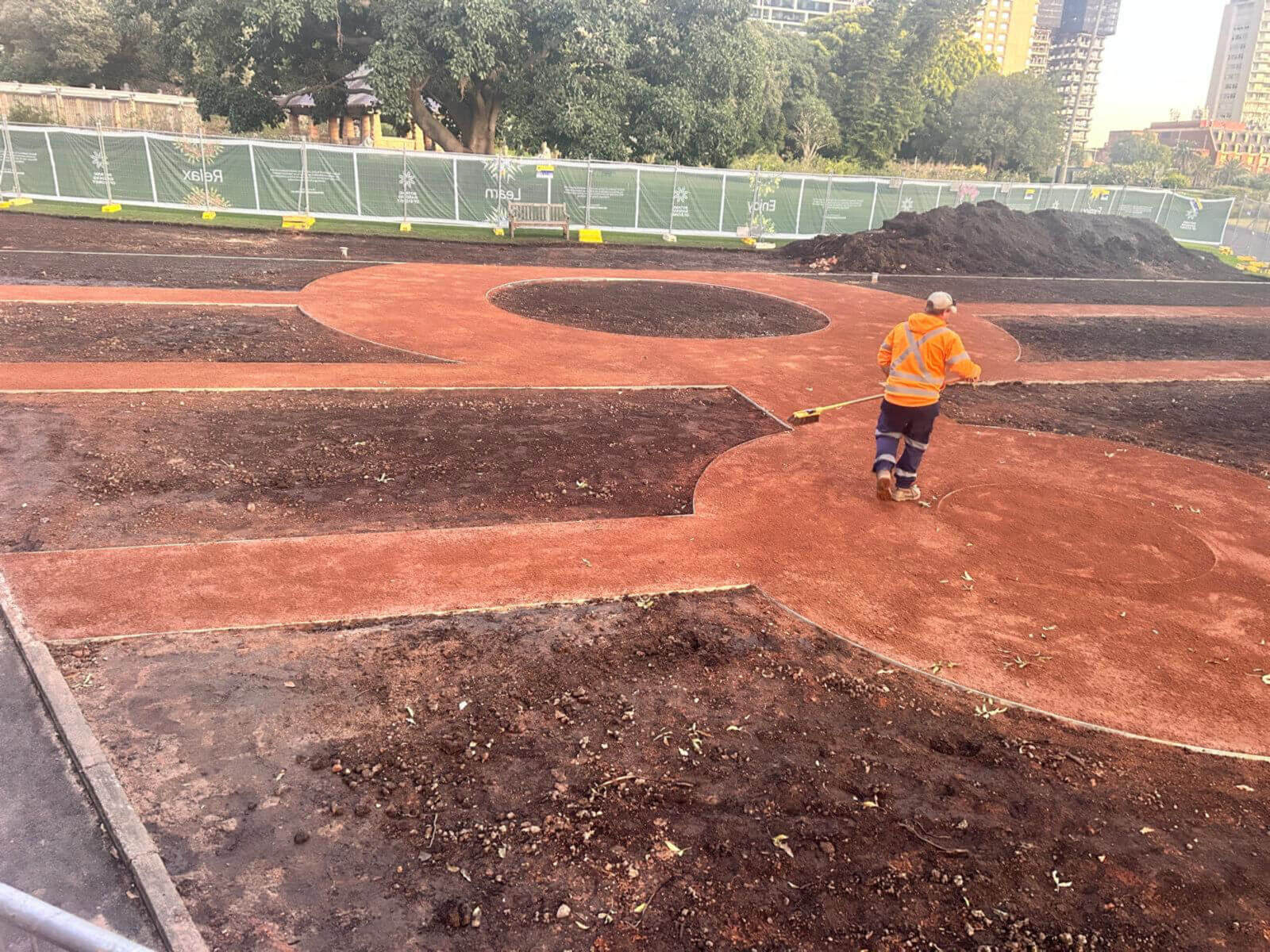 Botanic Gardens rose garden upgrade — commercial landscaping in Sydney by MB Landscaping