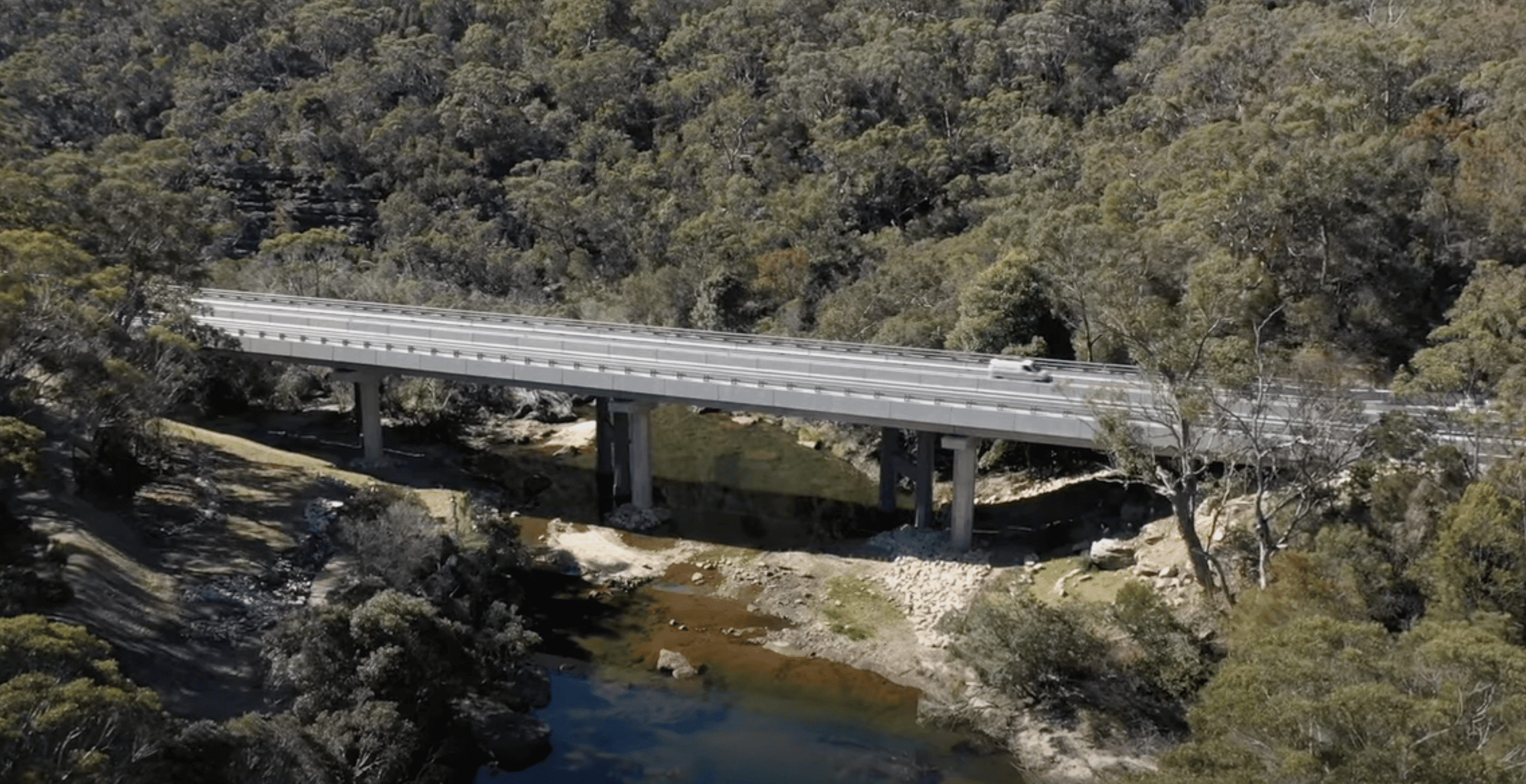 Heathcote Bridge widening — civil landscaping in Sutherland by MB Landscaping