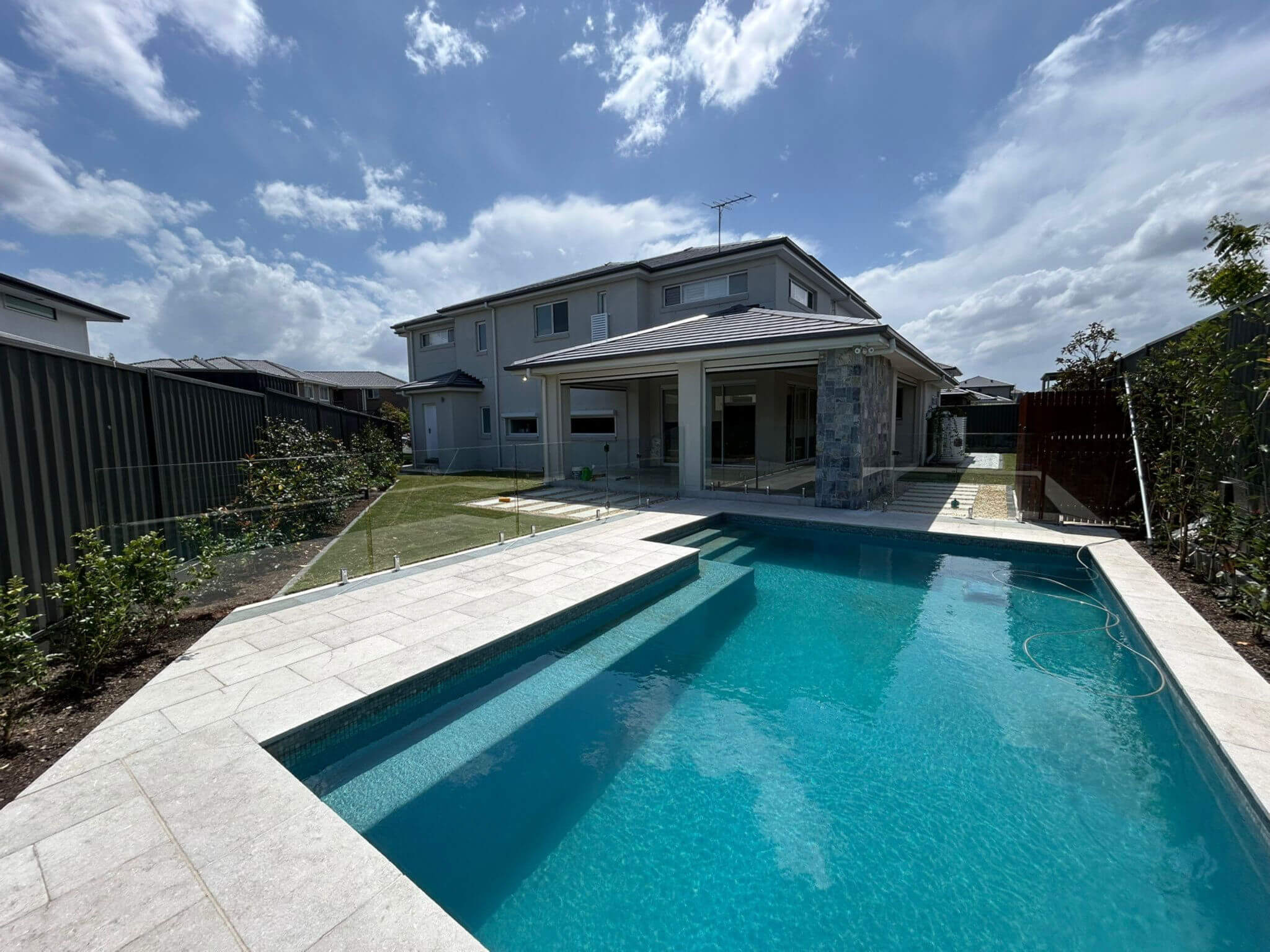 Pool surrounds and garden — residential landscaping in Marsden Park by MB Landscaping