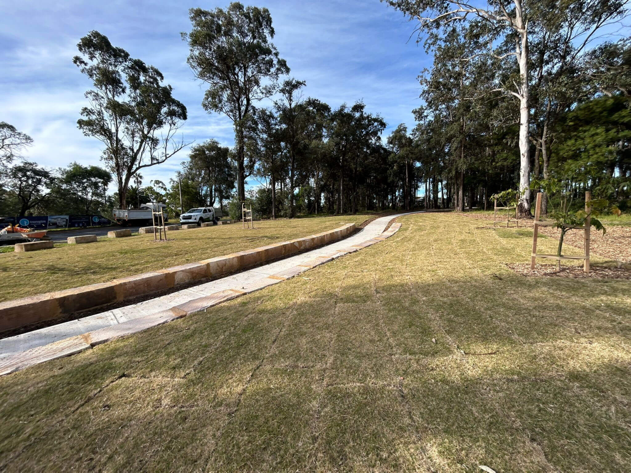 Withers Rd Reserve — civil landscaping in North Kellyville by MB Landscaping